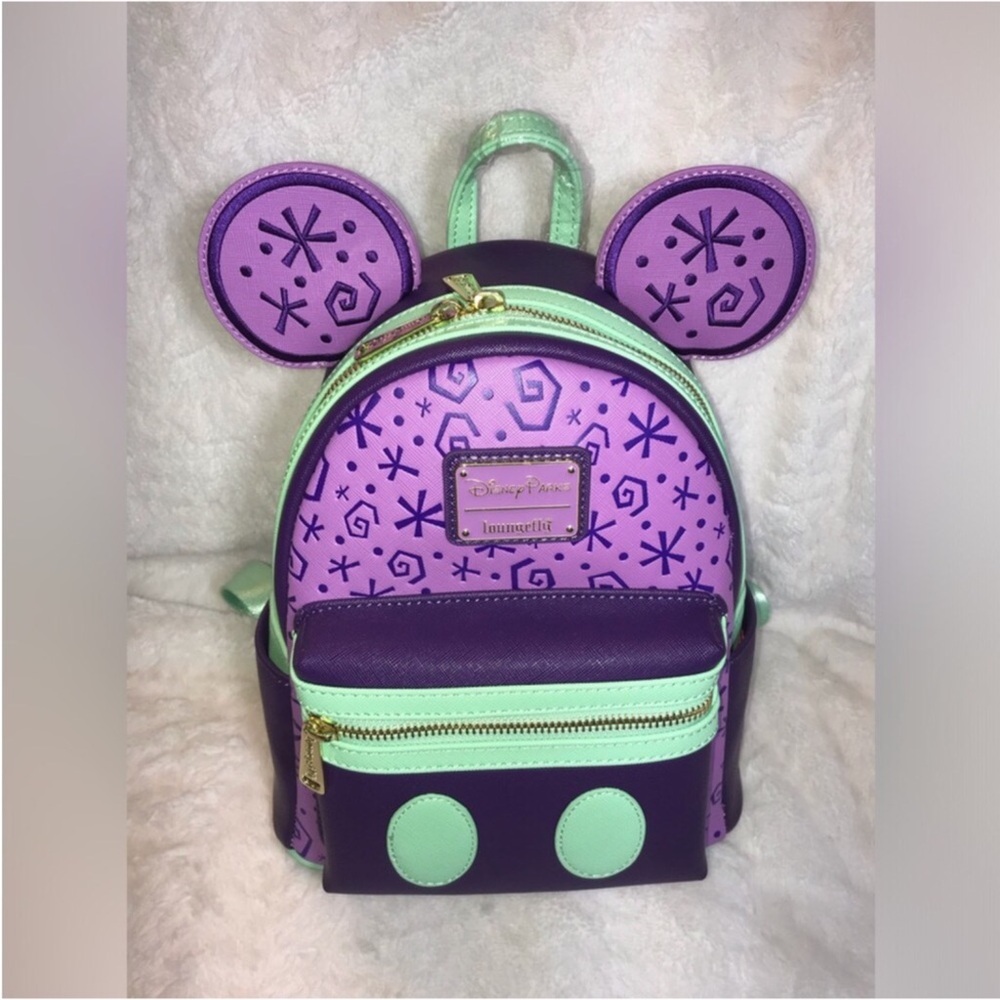 Brand NEW Loungefly Disney Parks MMMA Main Attraction Tea Cups Backpack